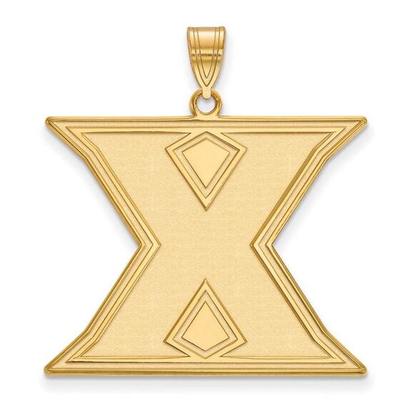 10k Yellow Gold Xavier U. XL Initial X Pendant - Picture 1 of 3